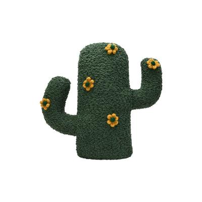 China Anti-static Children's Cartoon Cactus Shape For Living Room Bedroom Pillow Case Custom Decorative Cushion for sale