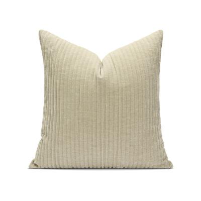 China Nordic style 100% pure cotton villa hotel living room sofa 45*45cm pillow case bed decoration anti-static simple pillow for sale