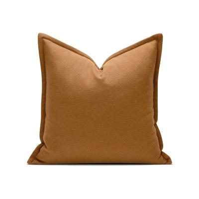 China Permeability Solid Color Artificial Fiber Living Room Sofa Decoration Pillow Case 45*45cm Hotel Single Bed Pillow for sale