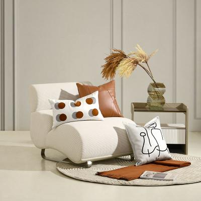 China Anti-static Modern Minimalist Luxury Bedroom Sofa White Round Embroidered Tile Decoration Custom Cushion for sale