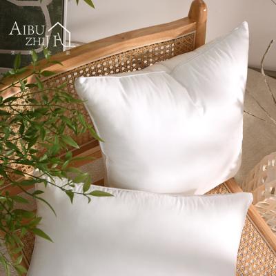 China Nontoxic ; AIBUZHIJIA Cotton Pillow Core 45x45 Eco-friendly White Pure Polyester Fiber Inside Material Of Inner Pillow Inner Pillows for sale