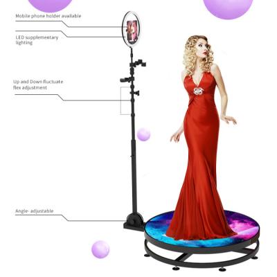 China 360 Degree Photo Booth RGB Slow Motion Smart Remote Control Light Glass Rotating 360 Photo Booth Photobooth XYJ for sale