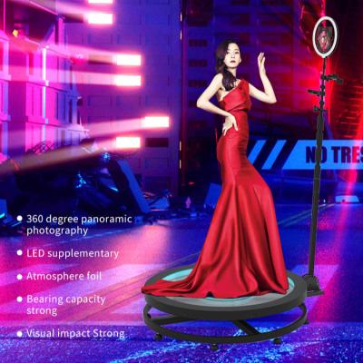 China Floor Glass Camera Ipad Selfie Rotating 360 Photos Auto Video Booth Photobooth XYJ for sale