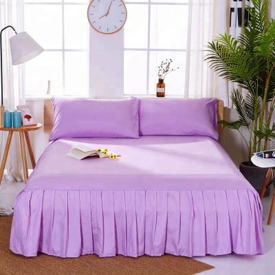 China Eco - Friendly Hotel Bed Skirting King / Queen / Single Size Hotel Bed Skirt / Runner for sale