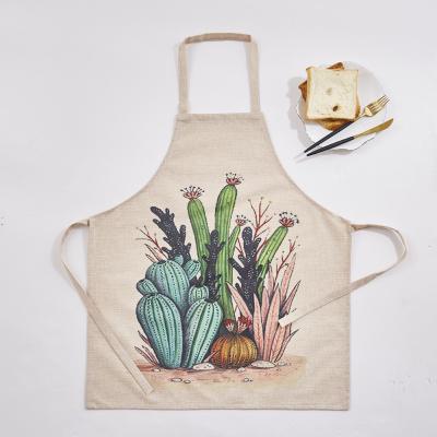 China 100% Polyester Soft Eco-friendly Fabric Chef Logo Printed Bakery Apron Professional Kitchens Cooking Clothes for sale