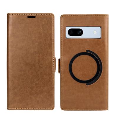 China Shockproof For Google Pixel7a Swipe Wallet Anti-theft Leather Protective Insert Card Back Cover For Google 8pro Magnetic Suction Mobile for sale