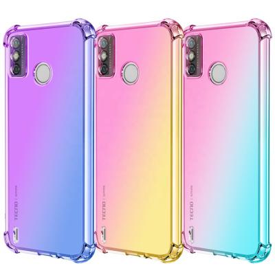 China Shockproof Gradient Shockproof Phone Case For TECNO SPARK GO POVA4 CAMON19 NEO SPARK8P for sale