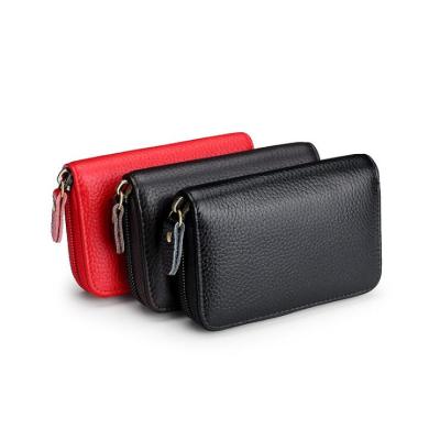 China High Quality Genuine Leather Wholesale Multifunctional Card Holder Credit Card Holder Wallet for sale