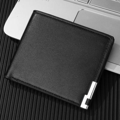 China 2021 European and American style men's multi-functional wholesale coin purse short card holder wallet leather men for sale