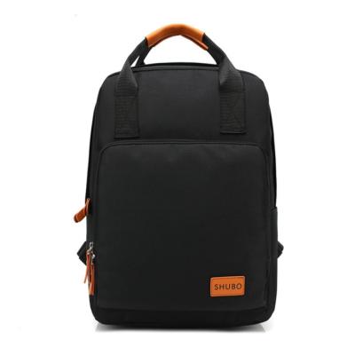 China 2020 Big Space Hot Sale School Backpack Canvas Leather Backpack for sale