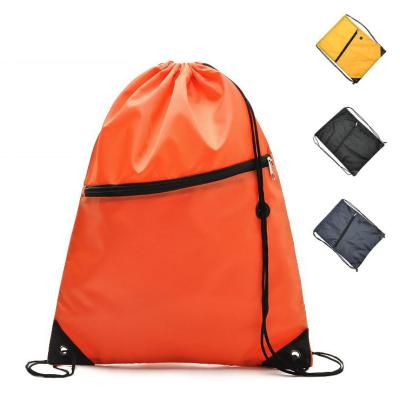 China 2020 New Polyester Logo Drawstring Bag Custom Made Large Capacity Sports Drawstring Backpack for sale