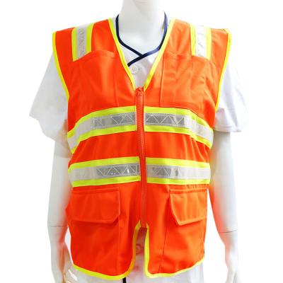 China Water Proof CE CLASS 2 Standard Polyester Traffic Vest Reflective Safety Reflective Vest for sale