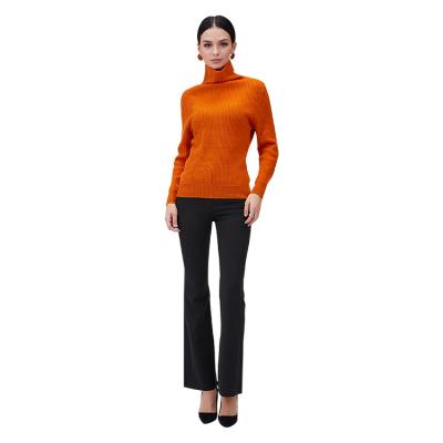 China Factory Wholesale 53% Wool 43% 4% Nylon Cashmere Sweater Pturtle Neck Sweater Women Anti-wrinkle for sale