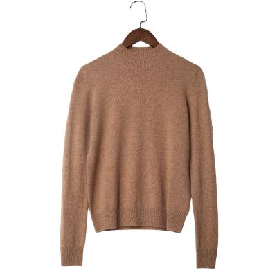 China Anti-wrinkle Manufacturer Luxury Cashmere Woman Sweater Solid Color Winter Turtle Neck Sweater Woman Ladies for sale