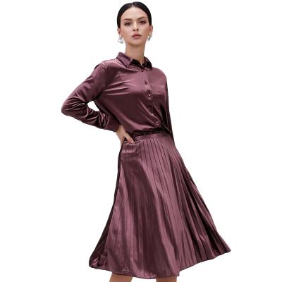 China New Arrival Autumn Skirts Fashion Women Velvet Plus Size Pleated Long Long Skirt for sale