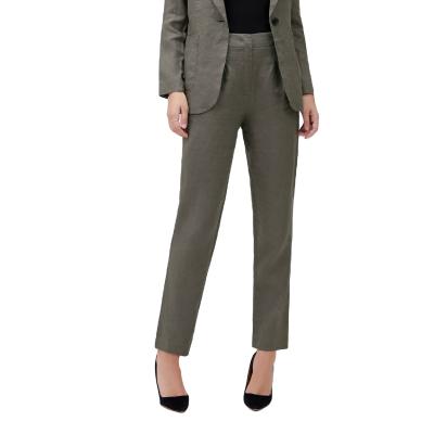 China Office Lady Hook And Zipper Waist Closure Manufactured Anti-Pilling Trousers for sale