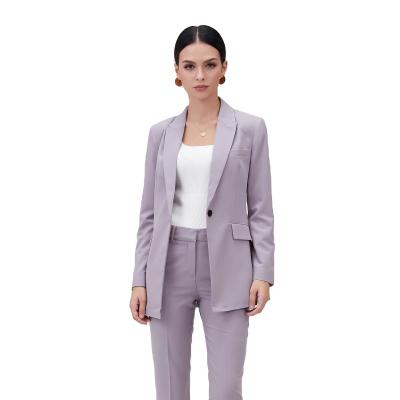 China Anti-Wrinkle Autumn Winter High Waist Hook-and-Zip Closure Woman Pencil Pant Suits Female Slim Pants for sale