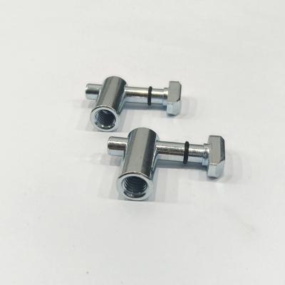 China Zinc plated carbon steel Hot sale quick connector made of carbon steel for 4040 T slot extrusion aluminum profile for sale