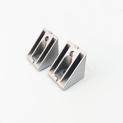 China ALLOY Zinc alloy 45 degree corner bracket   for 8mm slot 4040 series aluminum profile for sale