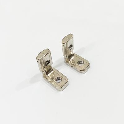 China Zinc alloy Blind bracket(inner bracket) made of zinc alloy used  for connecting 4545 series aluminum profile for sale