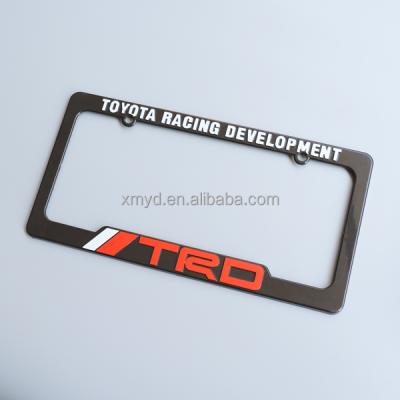 China No Color US Gray Card Black Plate Holder With High Quality Embossed Text for sale