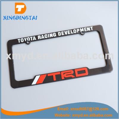 China No Custom License Plate Frame For US Cars With Embossed Logo Text for sale