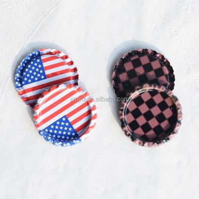 China Non-Toxic Wholesale Bilateral Printed Caps For Crafts Double Sided Color Flatten Caps For Jewelry Making for sale