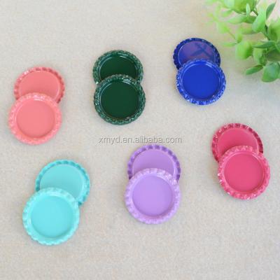 China Wholesale Non-Toxic Flatten Bottle Caps For Two Sided Crafts Flatten Bottle Caps Colored For Jewelry Making for sale