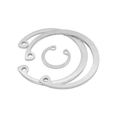 China Widely Applied Metal Stainless Steel Round DIN6799 Wire Spring Retaining Ring Open End Retaining Ring C Shape Factory Customized Lock Washer for sale