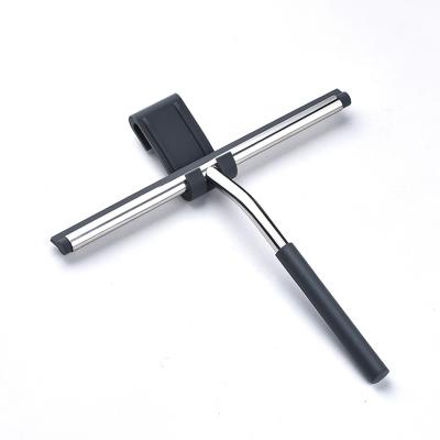 China New 2022 Silicon Stocked Clean Squeegee With Stand Household Cleaning Tool Stained Glass Squeegee Remover for sale