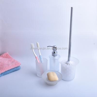 China Sustainable Hot Sale 4PCS Glass Bathroom Accessories for sale