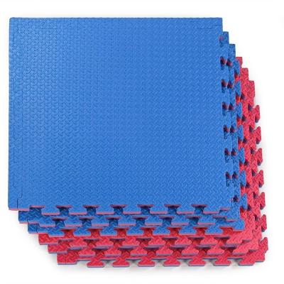 China Blue Plain 20mm Super Interlocking Eva foam mat High Density Eva Foam Puzzle Mat Exercise Mat for sale