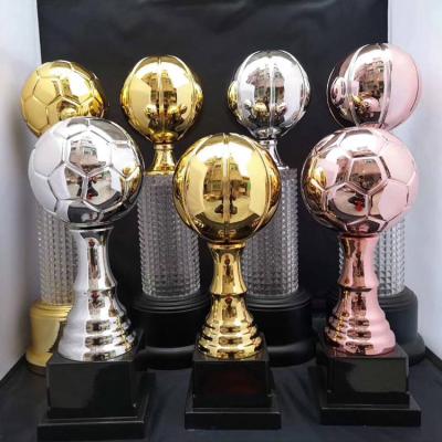 China New Products Custom Made Custom Made Resin Fantasy Football Hot Carved Trophy for sale