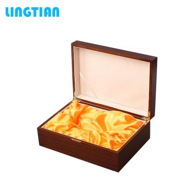 China Double Size Aseptic Handmade Awesome Custom Bottle Wooden Wine Packaging Box for sale