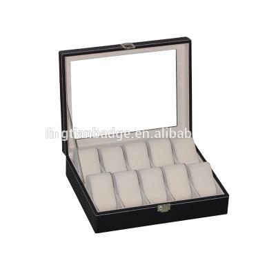 China Packing Items Customized Logo And Size Luxury Wooden Watch Box Wooden Watch Box With Pillow for sale