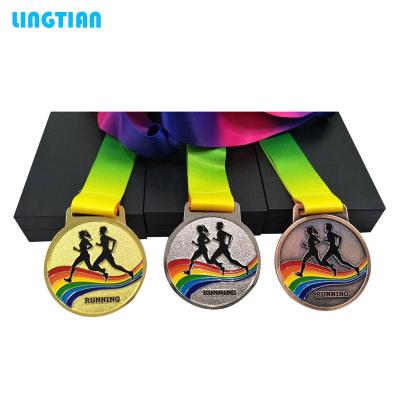 China 2020 China Factory Price New Fashion Plated Marathon Football Sports Medal for sale