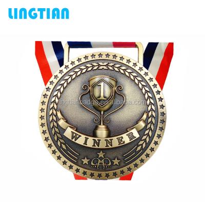 China 2019 China Factory Cheap Custom Gold Metal Silver Plating Medals For Honor for sale