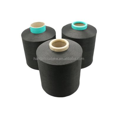 China Wholesale 300D/96F/2PLY DDB Polyester Filament DTY Viable Dope Dyed Black AA Grade For Textile for sale