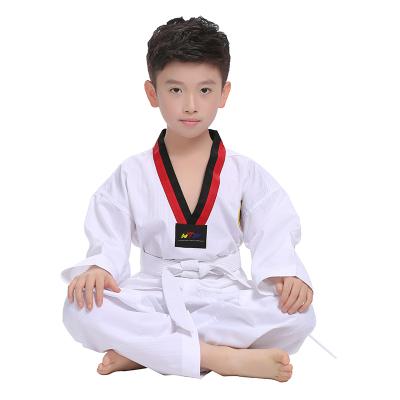 China 100% Cotton Adult Kids Anti-Balling Taekwondo Uniform XXXS-XL for sale