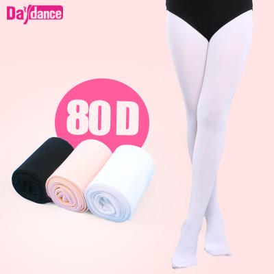 China Girls 80D Breathable Seamless Pantyhose Dance Nylon Stockings for sale