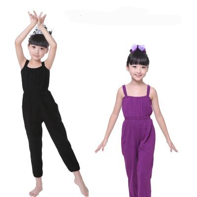 China Soft Cotton Lycra Long Jumpsuit Aerobic Ballet Dancer Tights for sale