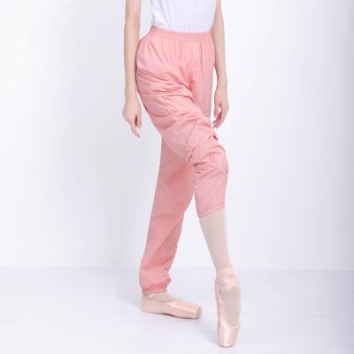 China Antibacterial Adult Slim Dance Exercise Pants Women Fitness Jogging Sweating Panty Ballet Warm Up Pants for sale