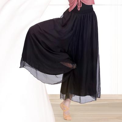 China Breathable Women Loose Elegant Yoga Dance Pants Adult Wide Leg Modern Dance Ballet Dance Practice Pants Classical Pants for sale