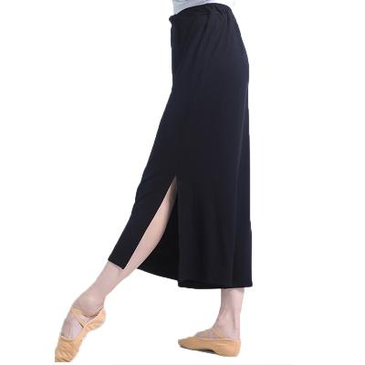 China Breathable Adult Modal Dance Pants Women Yoga Split Wide Leg Pants for sale