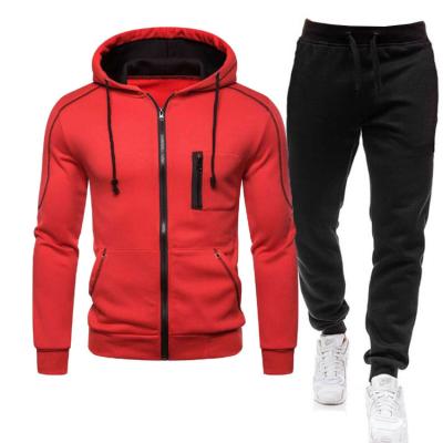 China 2 piece mens casual pants los hombres autumn winter custom sportswear chandal fleece suit hoodies pants men's breathable clothing set for sale