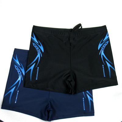 China Breathable Mens Swimwear Drawstring Beach Shorts Printed Mens Boxer Swim Trunks for sale