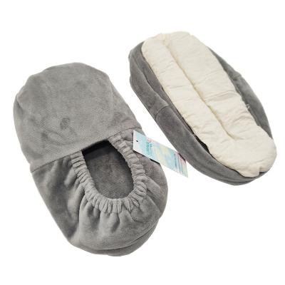 China For Rehabilitation Therapy Microwave Heating Pad Warm Soft Wheat Heat Pack Slippers Heat Microwave Boots for sale