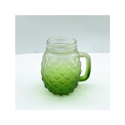 China Nothing Cheap Price Multifunctional Transparent Glass Mug With Special Handle for sale