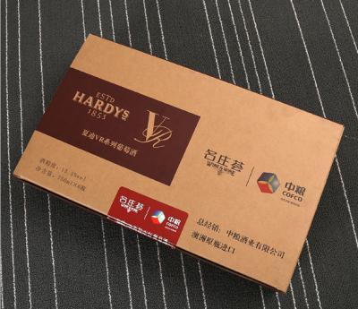 China manufacturers produce customized red wine boxes, professional supply MDF wine packaging boxes, hardcover trays for sale