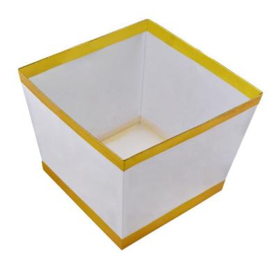 China Factory direct export paper square water lantern blessing wishing lamp large size 15*15*15cm size gold for sale